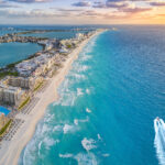 aerial view of a mexico package holiday